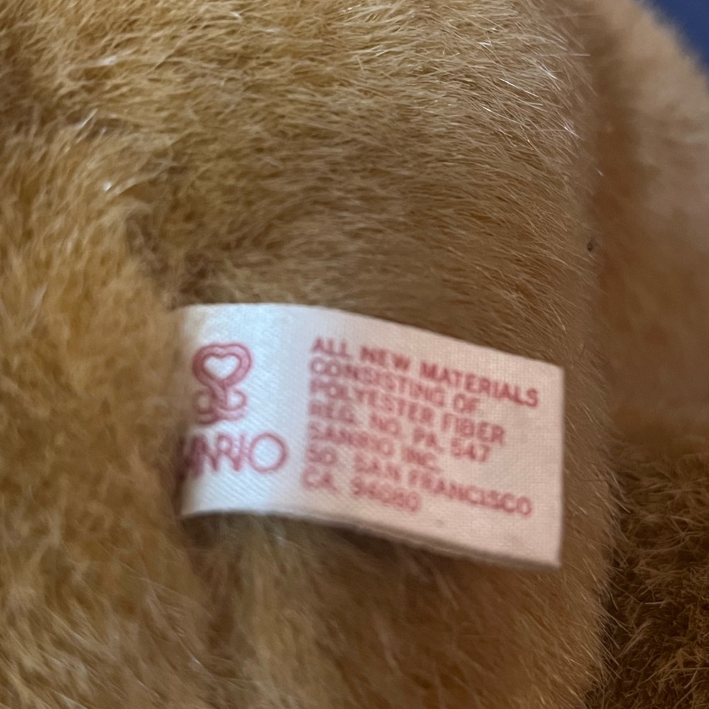 Sanrio vintage  tippy the bear 🐻 Brown Stuffed Bear/ hello kitty and friends. - Picture 5 of 7